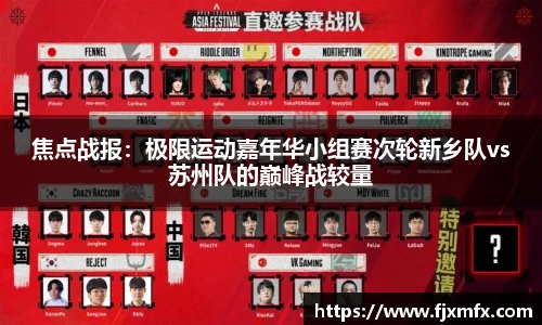 焦点战报：极限运动嘉年华小组赛次轮新乡队vs苏州队的巅峰战较量